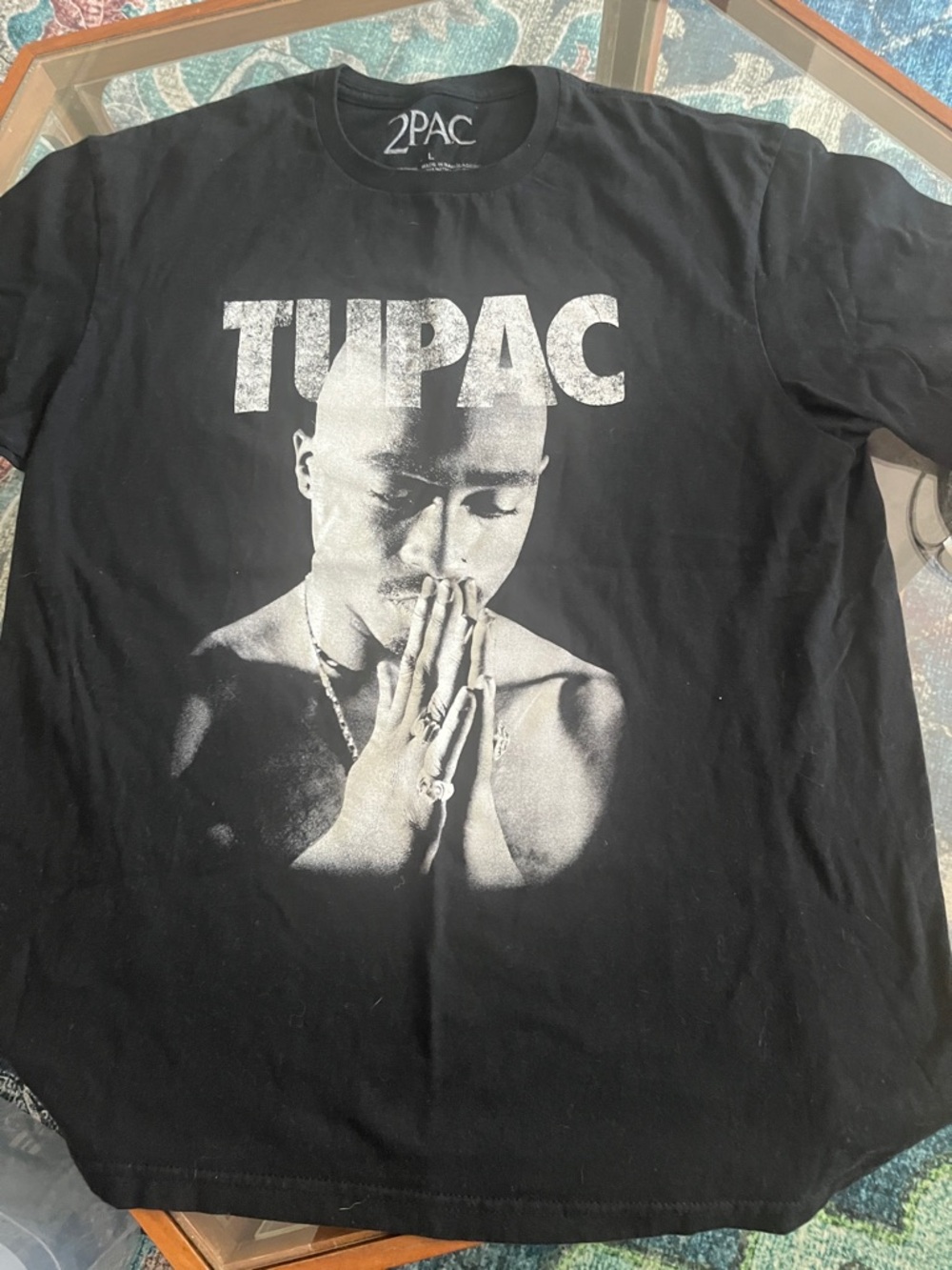 Men's Black Graphic Short Sleeve Tee with Prominent Logo